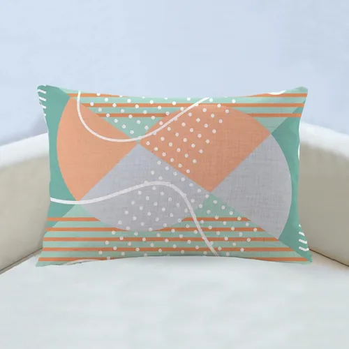 Vista 6 de Funda de almohada estampada, respaldo de dormitorio, almohada cuadrada con patrón de alce nórdico moderno, decoración para el hogar y la sala