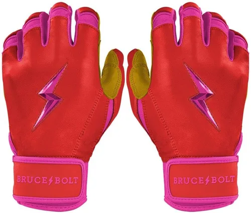 Vista 13 de BRUCE BOLT Signature Series - Guantes de bateo con puño corto, colección Signature Player, tallas para adultos y jóvenes