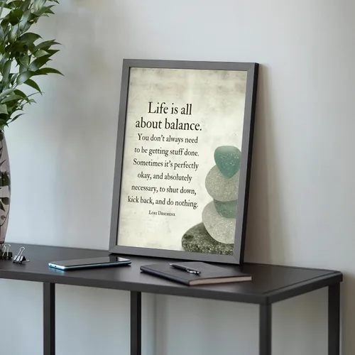 Vista 6 de AMERICAN LUXURY GIFTS Life is All About Balance, 8x10 sin marco