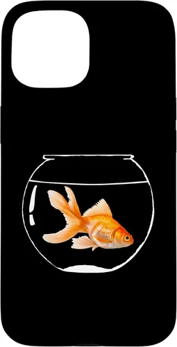 Vista 6 de iPhone 16 Goldfish Bowl Fish Fantail Goldfish Estuche para acuario de agua dulce