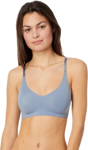 Vista 5 de Calvin Klein Women's Invisibles Comfort Lightly Lined Seamless Wireless Triangle Bralette Bra Crema Amatista