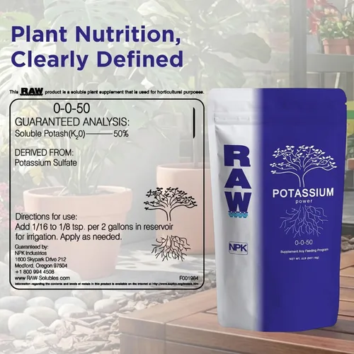 Vista 8 de RAW Fertilizante de potasio - Soluble en agua de alto potasio para plantas, 2 lb