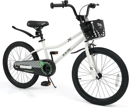 Vista 17 de BABY JOY Bicicleta para niños, 12, 14, 16, 18, 20 pulgadas, bicicletas para niños y niñas, adolescentes de 3 a 8 años o más con ruedas