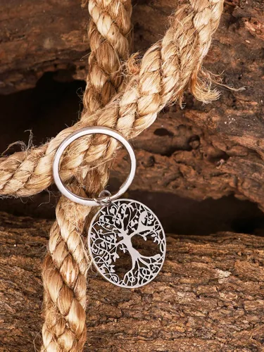Vista 6 de HAQUIL Llavero vintage de la suerte, accesorios de regalo para hombres y mujeres, llavero de joyería