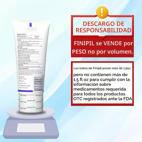 Vista 4 de Crema antiséptica Finipil 50, 1.5 onzas líquidas.