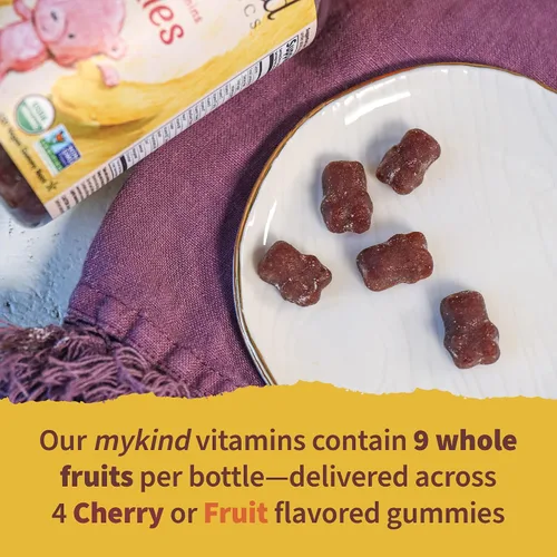 Vista 6 de Garden of Life Organics - Vitaminas gomosas para mujer, sabor baya, orgánicas certificadas, sin OMG, veganas y orgánicas para niños, sabor fruta