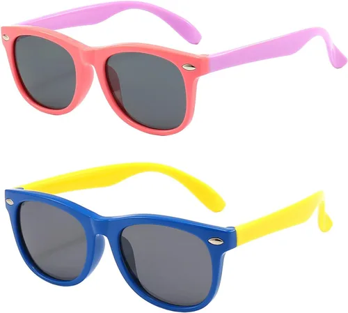 Vista 27 de FANNYGO Paquete de 3 lentes de sol polarizados para niños y niñas de 3 a 10 años Negro