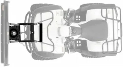 Vista 4 de WARN 37852 Powersports ATV Kit central de montaje para quitanieves, color negro