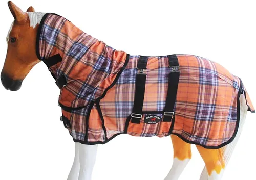 Vista 11 de CHALLENGER 36" Miniatura Destete Burro Pony Caballo Potro Verano Flysheet Marrón Floral 51831