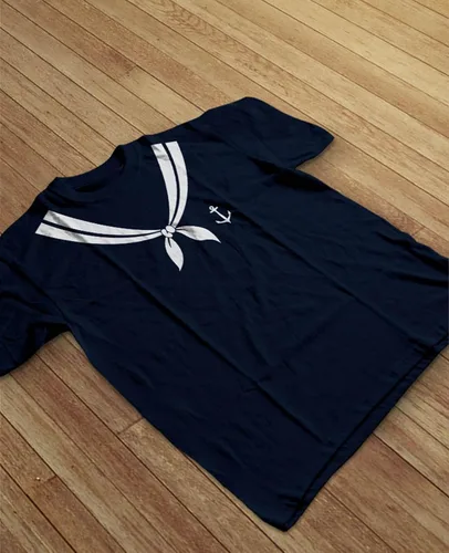 Vista 4 de Camisa de marinero para hombre, disfraz de temática náutica, camisas de Halloween
