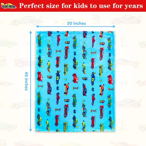 Vista 6 de Lukeight Manta para Niños Pequeños para Niños y Niñas, Manta de Felpa y Gruesa para Automóvil, Regalos de Cumpleaños para Niños Pequeños y Bebés