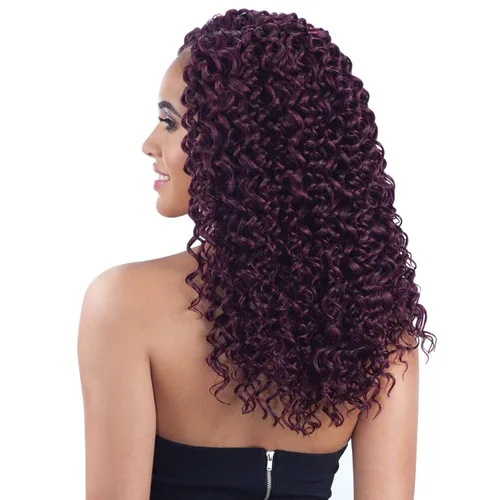 Vista 10 de 2x trenzas sintéticas rizadas FreeTress, cabello en tirabuzones, Paquete de 1