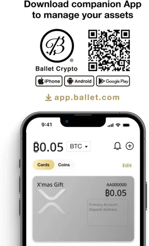 Vista 7 de Ballet Real XRP - La tarjeta de almacenamiento en frío criptográfica más fácil (1)