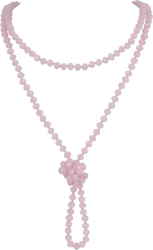 Vista 32 de Firstmeet Collar largo de cuentas de moda con nudo de cuerda, versátil, 60 pulgadas, joyería de disfraz para mujer Aqua Sky AB