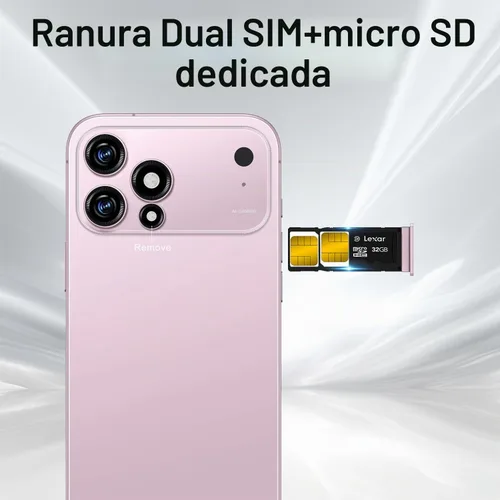 Vista 5 de Huness Teléfono celular desbloqueado de 17 PM 16+1TB, pantalla HD de 6.9 pulgadas, Android 15 7000mAh batería de larga duración, 5G/Dual SIM/botón