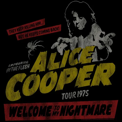Vista 2 de Alice Cooper WTMN 1975 Tour - Camisetas de manga corta para adultos