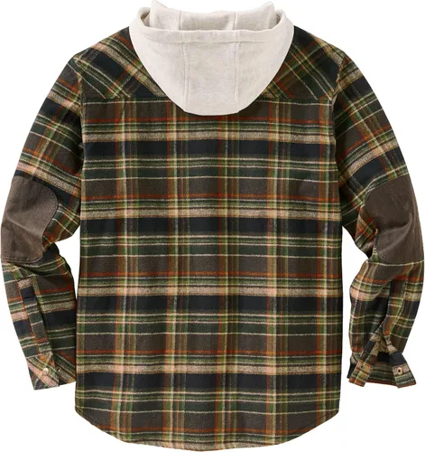 Vista 2 de Legendary Whitetails Men's Camp Night Berber Lined Hooded Flannel Shirt Jacket
