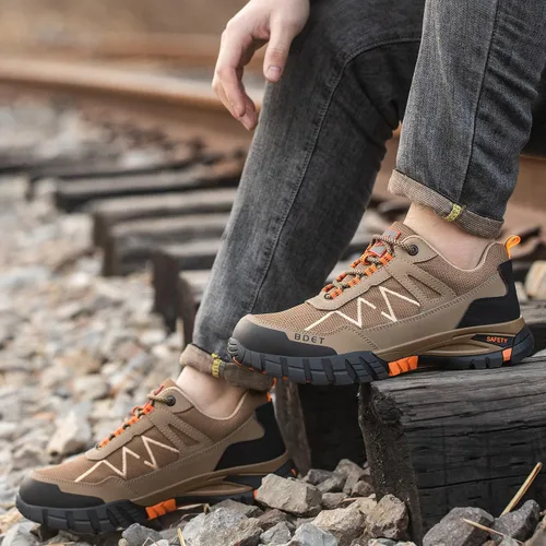 Vista 7 de Steel Toe Sneakers Comfortable Safety Shoes for Men Steel Toe Shoes for Women Non Slip Construction Work Shoes