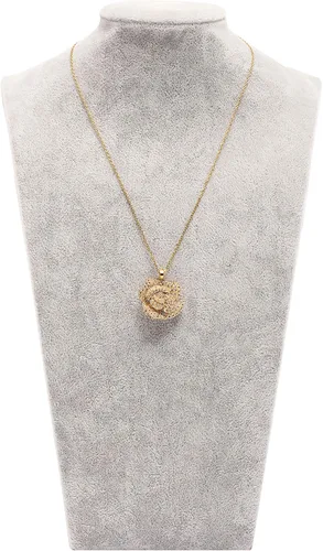 Vista 6 de Collar de diamantes de imitación, diseño de famosos camellia