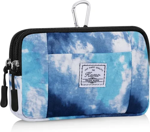 Vista 19 de KAMO Funda multiusos de lona horizontal para smartphone, funda para teléfono celular con asa para cinturón, bolsas de cinturón para mujeres, funda