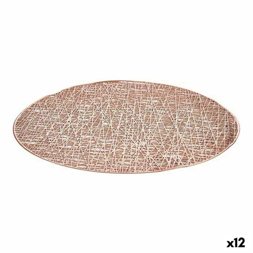 Vista 2 de Salvamantel Kinvara Rosa Plástico Ø 38 cm (12 Unidades)
