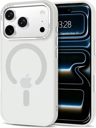 Vista 243 de Anuck - Funda magnética para iPhone 11 compatible con MagSafe, carcasa trasera mate translúcida dura, borde de TPU, delgada, resistente a impactos