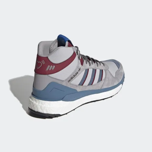 Vista 7 de adidas Originals Zapatos deportivos Marathon x Human Made Hi Top para hombre, Ónix transparenteSt Stonewash AzulBorgoña colegial