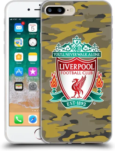 Vista 109 de Head Case Designs Funda de gel con licencia oficial del Liverpool Football Club Away Colourways Crest Camou [protección de grado militar] compatible