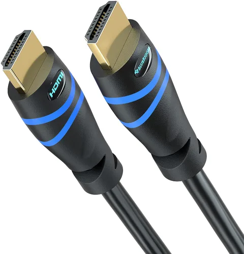 Vista 13 de BlueRigger Cable HDMI 8K (3 pies, 8K 60Hz HDR, 4K 120Hz, alta velocidad 48Gbps con Ethernet, eARC, 3D, HDCP 2.3) – Compatible con PS5, Xbox, Roku