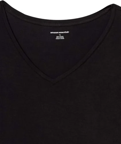 Vista 8 de Tienda Essentials Women's Relaxed-Fit Short-Sleeve V-Neck Tunic (Available in Plus Size), Multipacks