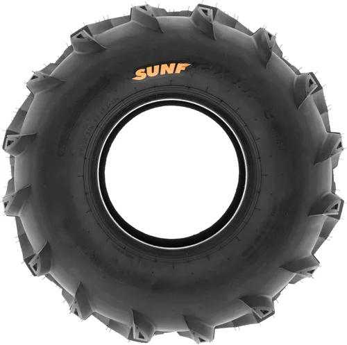 Vista 5 de SunF A024 22x11-9 ATV UTV - Juego de 2 neumáticos para barro y sendero, 6-PR, banda de rodadura direccional profunda