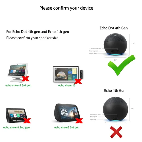 Vista 3 de Cable de carga USB de repuesto para Alexa Echo Dot 3ª generación, Dot 5ª generación, cargador Dot de 4ª generación, (no para Echo 4.ª generación)