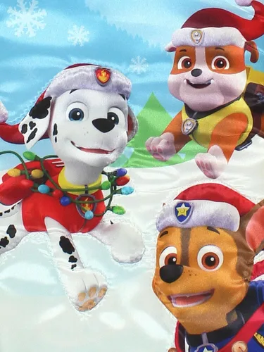 Vista 6 de Kurt Adler Paw Patrol Media de Satén Estampada, 19 Pulgadas