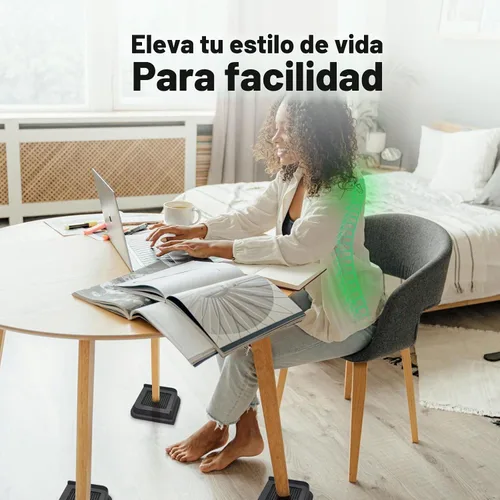 Vista 6 de ANNKUT Elevadores de cama de 1 pulgada resistentes, elevadores de muebles para cama, escritorio, mesa, sofá, sofá, elevadores de cama de gran