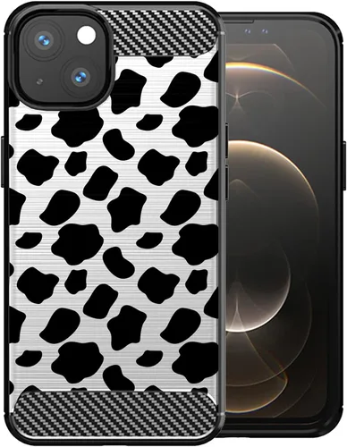 Vista 7 de CasesOnDeck - Funda compatible con Apple iPhone 13 Mini/iPhone 13 Mini, funda de diseño, delgada, negra, flexible, elegante, protección contra
