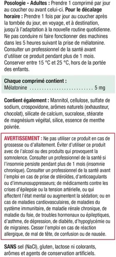 Vista 6 de Jamieson Tabletas de disolución rápida de melatonina 5 mg 100