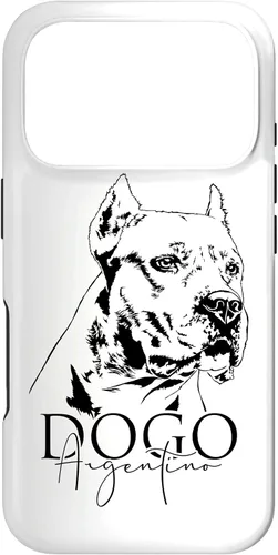 Vista 30 de Dogo Argentino Dog Portrait Dog Portrait Dogs Case for iPhone 17