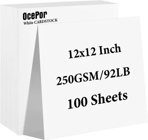 Vista 21 de OcePor 100 hojas de cartulina negra de 8.5 x 11 pulgadas, cartulina negra de 92 libras/250gsm, papel grueso de cartulina, papel pesado de cartulina