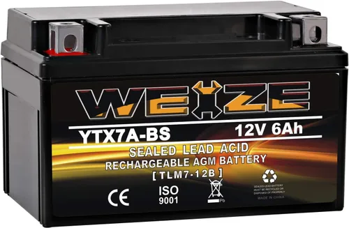 Vista 9 de Weize YTX4L-BS - Batería de motocicleta sellada recargable de alto rendimiento compatible con Polaris Scrambler, Sportsman 90, Honda Scooters NQ50