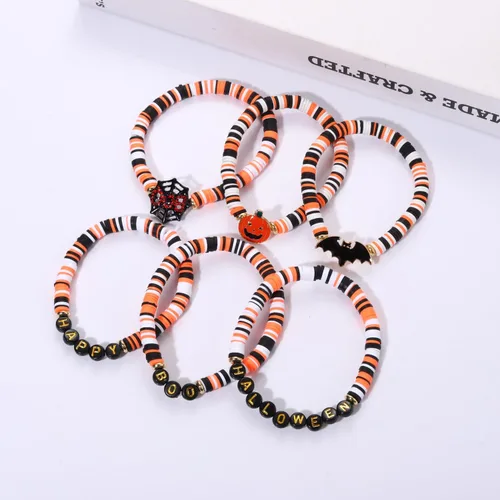 Vista 84 de Surfer Heishi - Pulseras apilables para mujer, apilables, de vinilo arcoíris, disco de arcilla, pulseras elásticas para la amistad, joyería bohemia