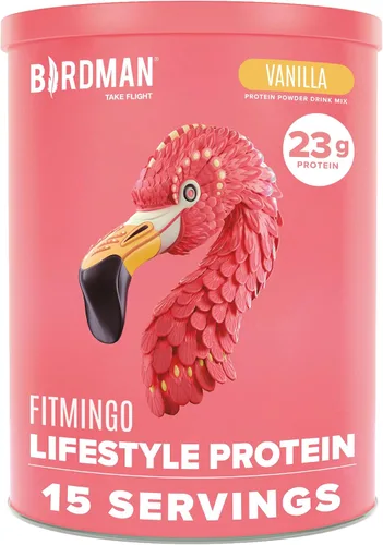 Vista 9 de BIRDMAN Fitmingo Proteína vegana en polvo con inositol, potenciadores de colágeno, ácido hialurónico y vitaminas Bajo en carbohidratos, sin