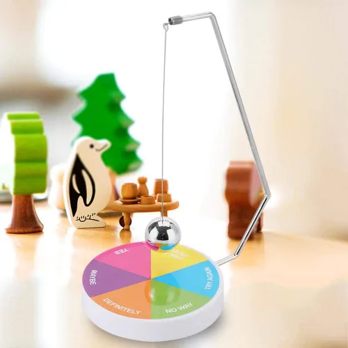 Vista 3 de Decision Maker Pendulum - Juguete de escritorio dinámico para decoración de regalo, bola magnética, juego de péndulo oscilante (2)