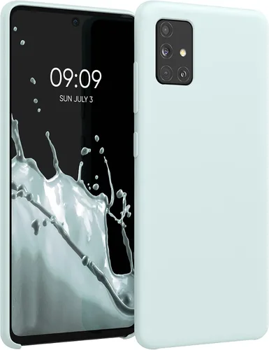 Vista 73 de kwmobile Funda Compatible con Samsung Galaxy A14 5G - Funda de teléfono de TPU y silicona con acabado suave - Verde Lima