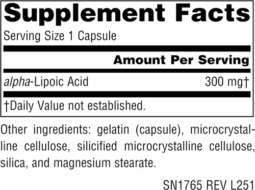 Vista 2 de Source Naturals Ácido alfa lipoico 300 mg - 120 Cápsulas