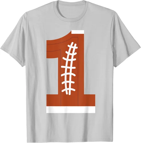 Vista 61 de 1st Birthday Football Ball Boys Camiseta de regalo de 1 año Negro