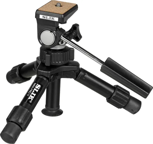 Vista 8 de SLIK Mini Pro DQ - Trípode de mesa de 2 secciones, color negro