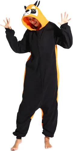 Vista 2 de ofodoing Adult Animal One-piece Pajamas Cosplay Animal Homewear Sleepwear Jumpsuit Costume for Women Men