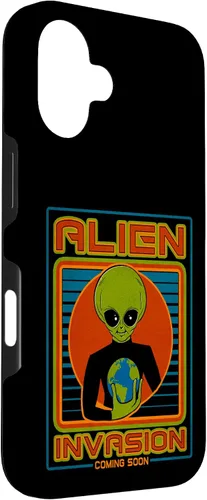 Vista 87 de Funda para iPhone 13 Pro Max Alien Invasion 1984 Tech Noir Distopía