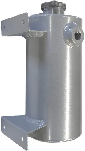 Vista 2 de Universal 1.4L Aluminio Expansión Llenar Tanque Refrigerante Depósito de Refrigerante Estilo Redondo Plata