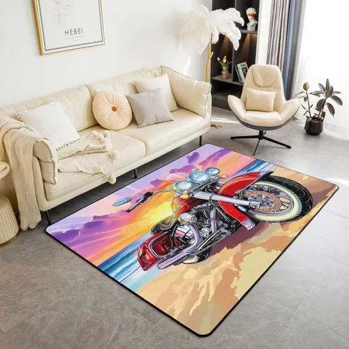 Vista 17 de Feelyou Alfombra de área con diseño de rosas de 3 x 5 para niños, con flores de Buterfly y luna, alfombra decorativa para dormitorio, niños, niñas